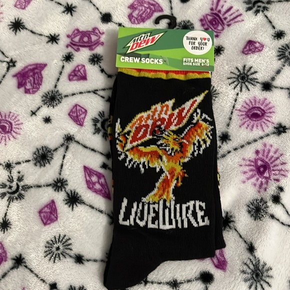 MENS MOUNTAIN DEW LIVEWIRE 🦅 PHENIX SOCKS 6-12sz - Picture 3 of 8